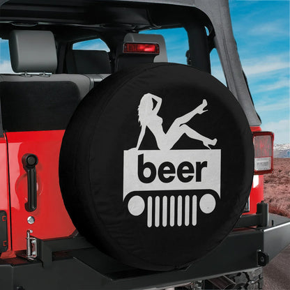 Jeep Beer Square Tire Cover – Sexy Girl Jeep Accessories - PersonalizedFury