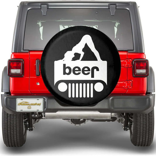 Jeep Beer Square Tire Cover – Sexy Girl Jeep Design - PersonalizedFury