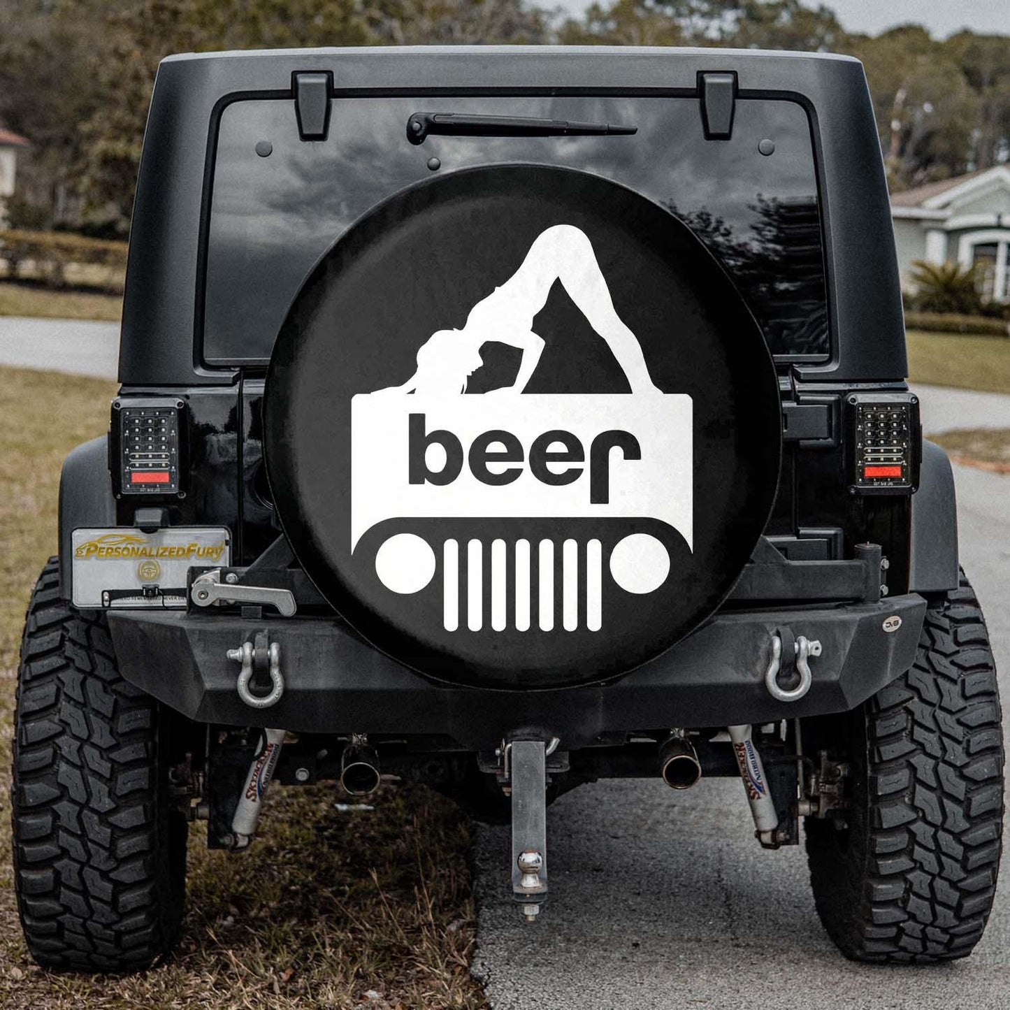 Jeep Beer Square Tire Cover – Sexy Girl Jeep Design - PersonalizedFury