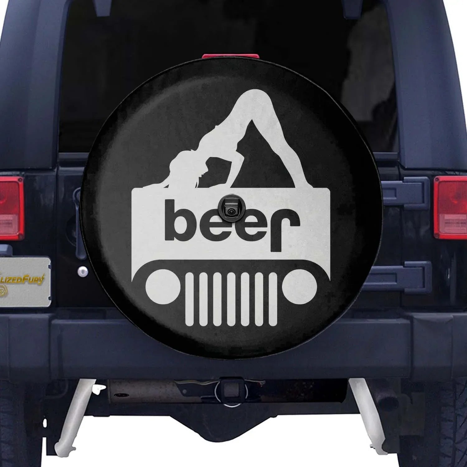 Jeep Beer Square Tire Cover – Sexy Girl Jeep Design - PersonalizedFury
