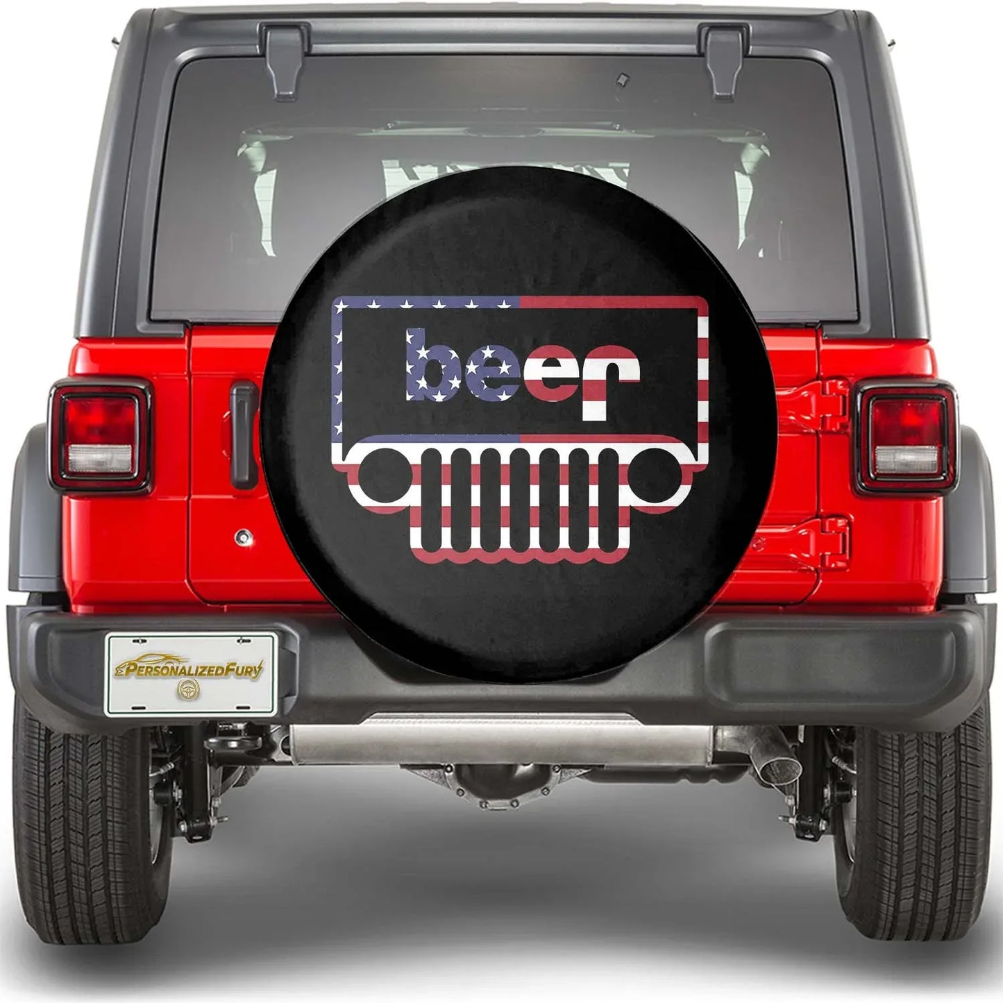 Jeep Beer Square Tire Cover – USA Flag Jeep Accessories - PersonalizedFury