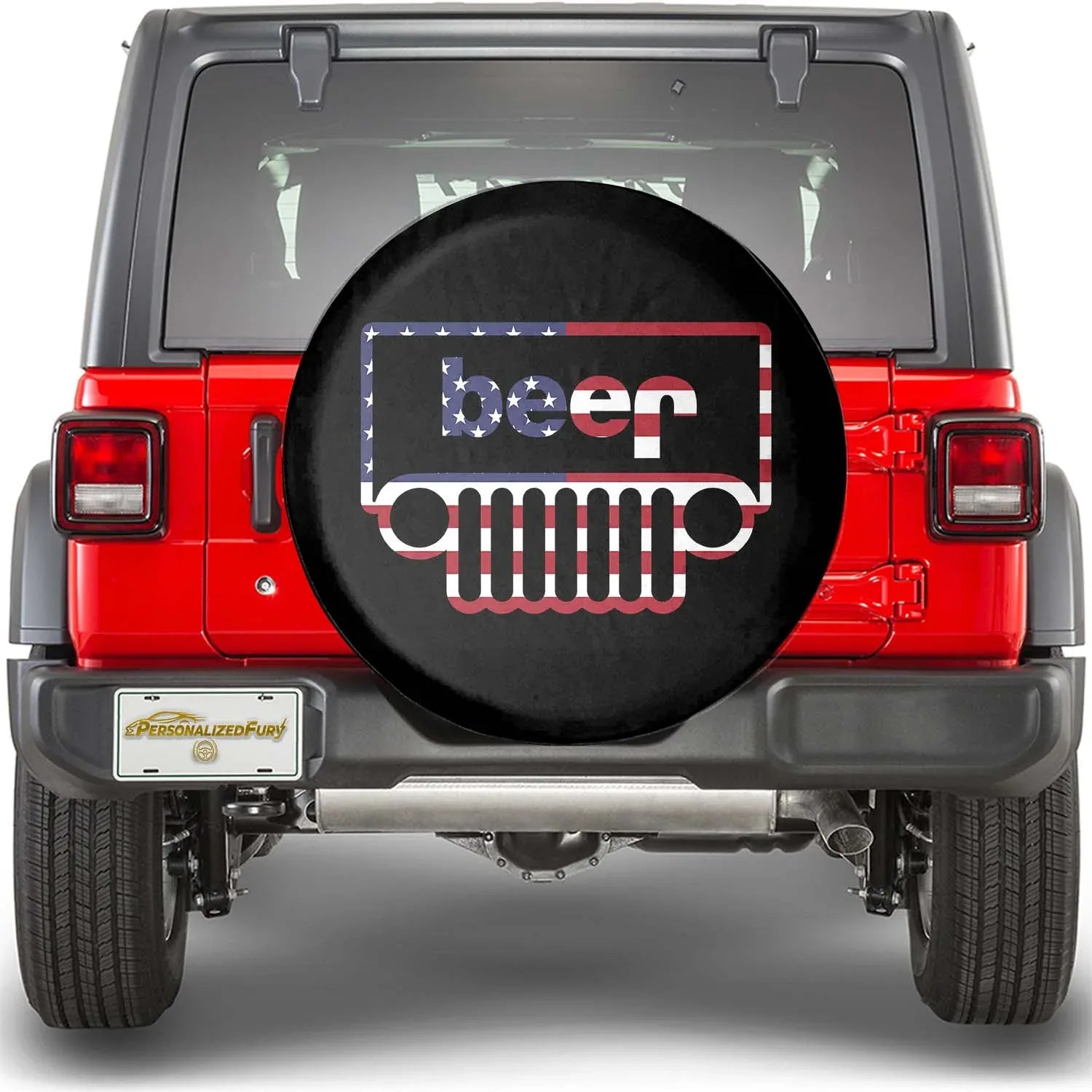 Jeep Beer Square Tire Cover – USA Flag Jeep Accessories - PersonalizedFury