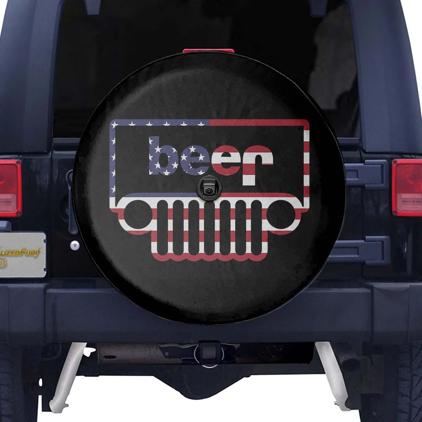 Jeep Beer Square Tire Cover – USA Flag Jeep Accessories - PersonalizedFury
