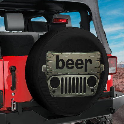 Jeep Beer Spare Tire Cover – Funny Off-Road Grille Design