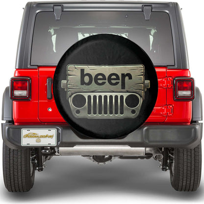 Jeep Beer Spare Tire Cover – Funny Off-Road Grille Design