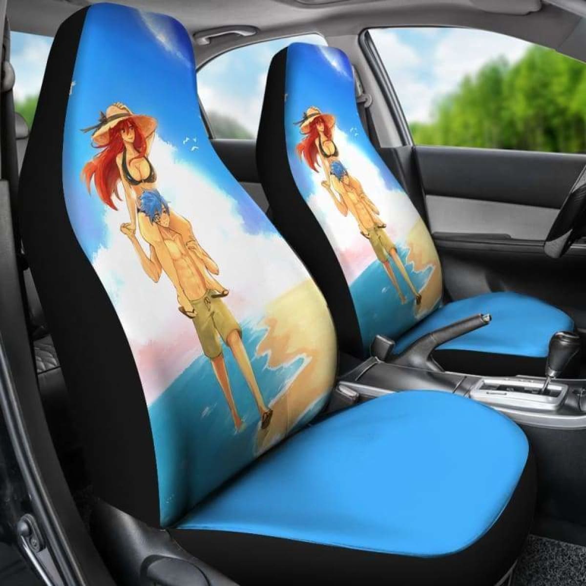 Jellal Erza Fairy Tail Car Seat Covers Universal Fit 051312