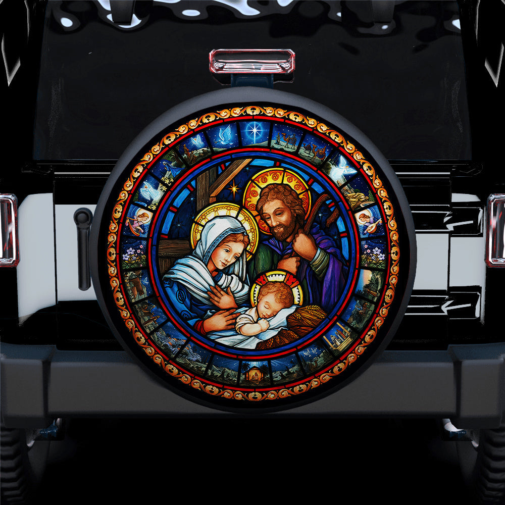 Jesus Christmas Car Spare Tire Cover