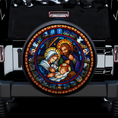Jesus Christmas Car Spare Tire Cover