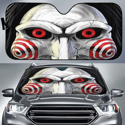 Jigsaw Horror Character Auto Sun Shade 918b Universal Fit