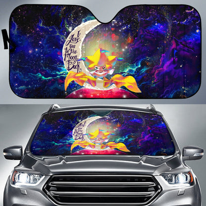 Jirachi Pokemon Love You To The Moon Galaxy Car Auto Sunshades