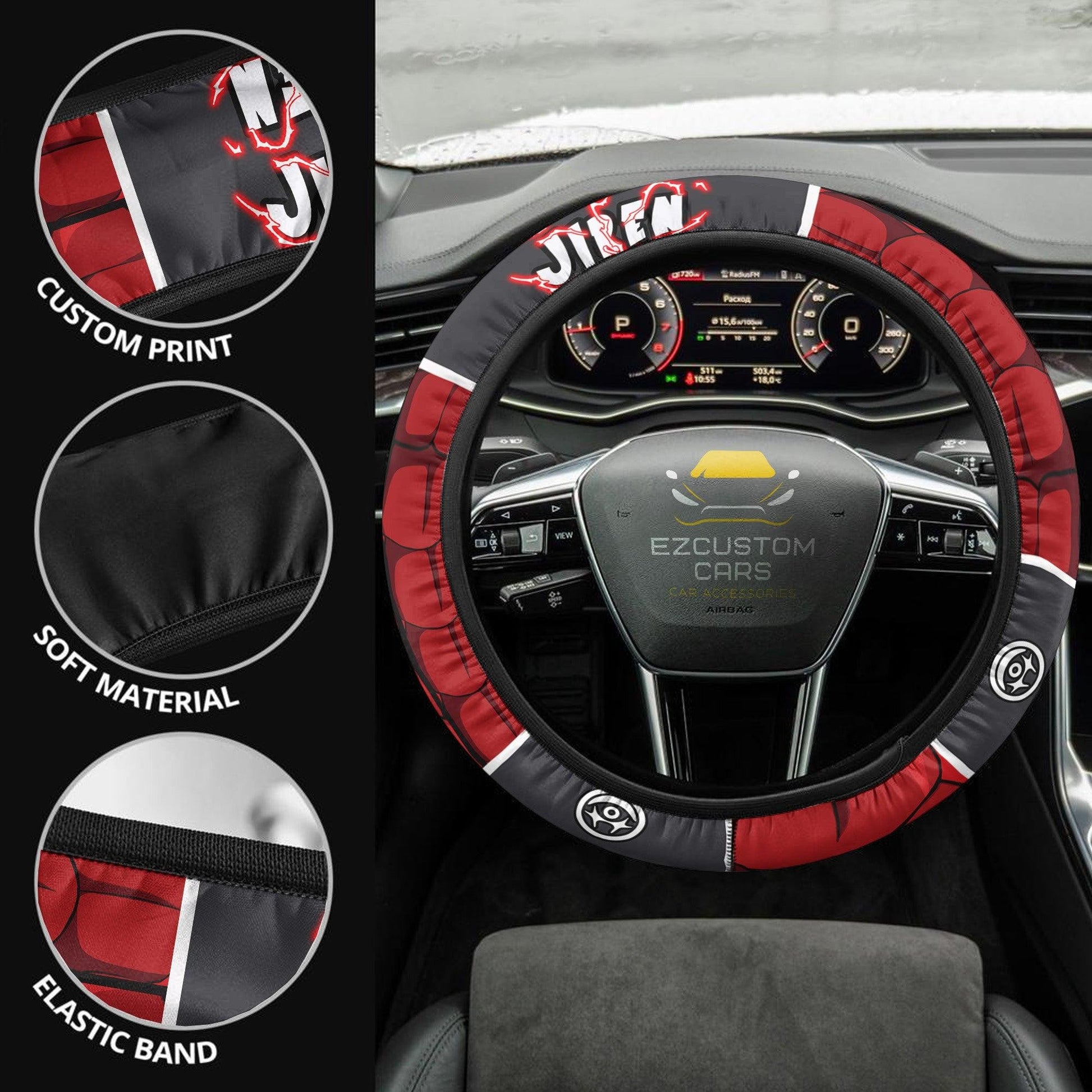 Jiren Dragon Ball Anime Steering Wheel Cover Custom Anime Car Accessories