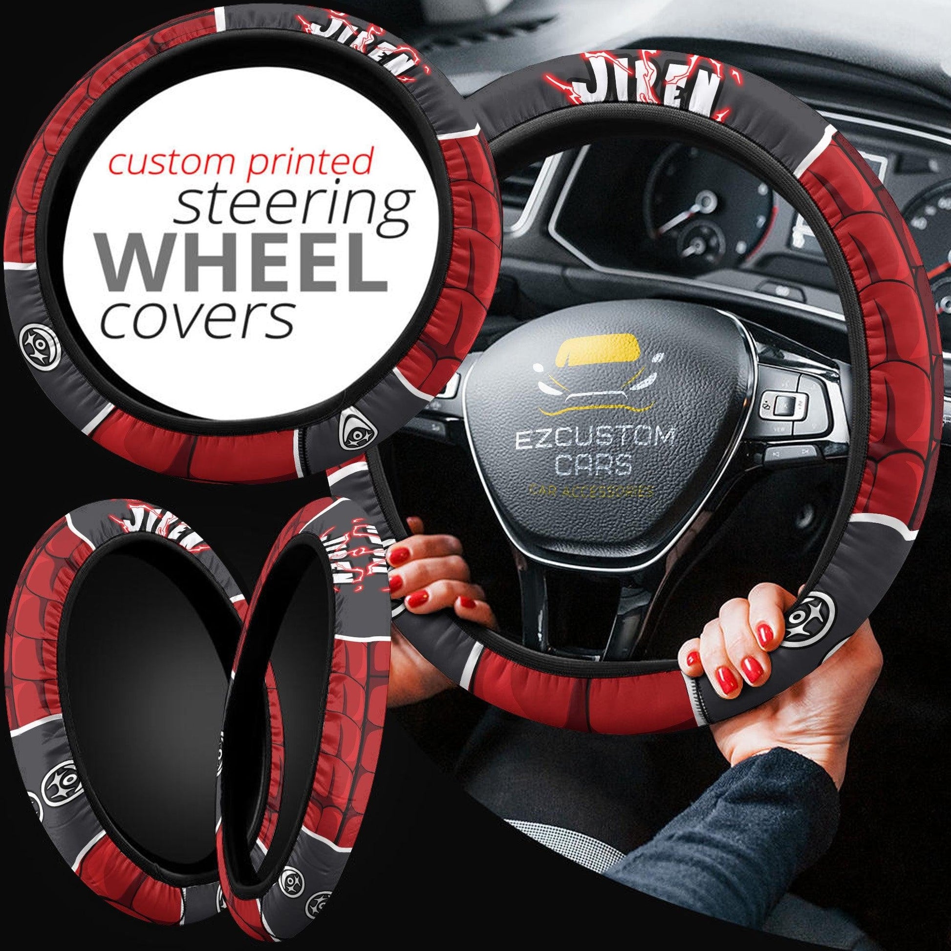 Jiren Dragon Ball Anime Steering Wheel Cover Custom Anime Car Accessories