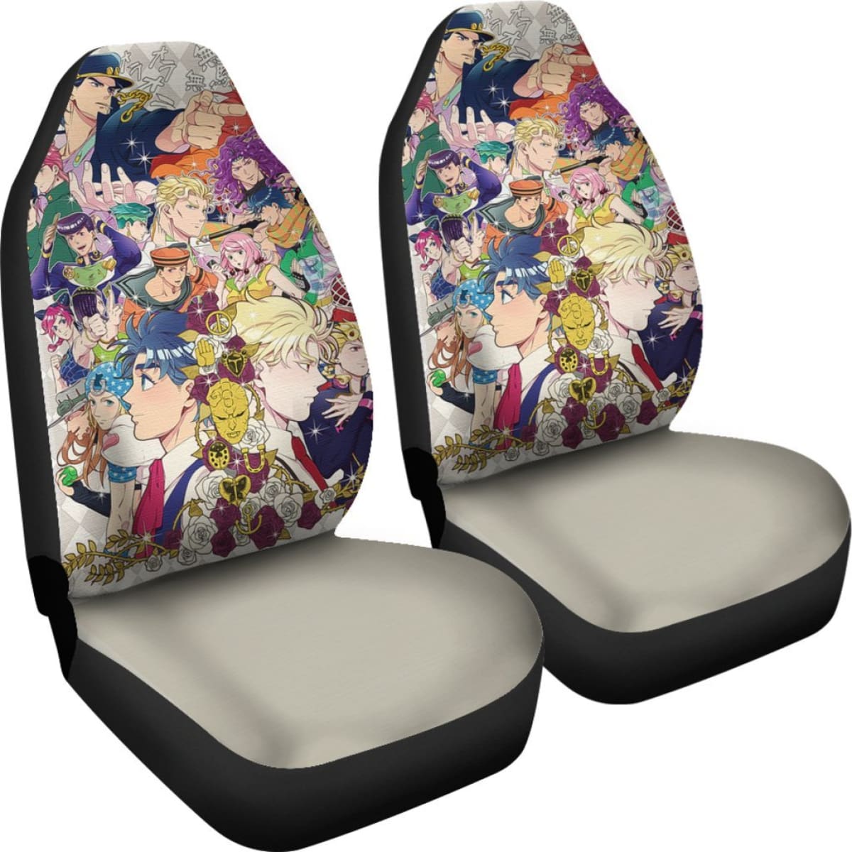 JoJo's Bizarre Adventure Car Seat Covers Manga Fan Gift Universal Fit 210212