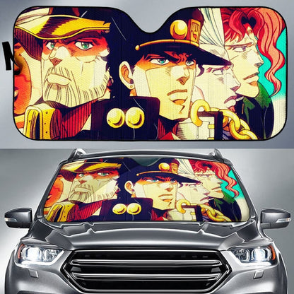 JoJo's Bizarre Adventure Manga Car Sun Shades Universal Fit 210212