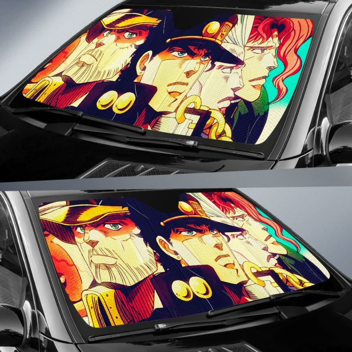 JoJo's Bizarre Adventure Manga Car Sun Shades Universal Fit 210212