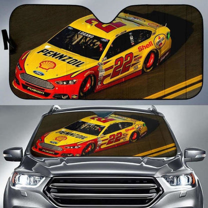 Joey Logano Car Car Auto Sun Shade 211626 Universal Fit