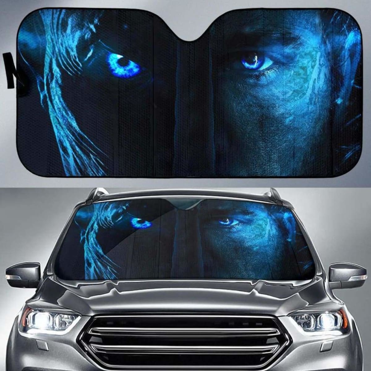 John Snow Vs Night King Car Sun Shades 918b Universal Fit