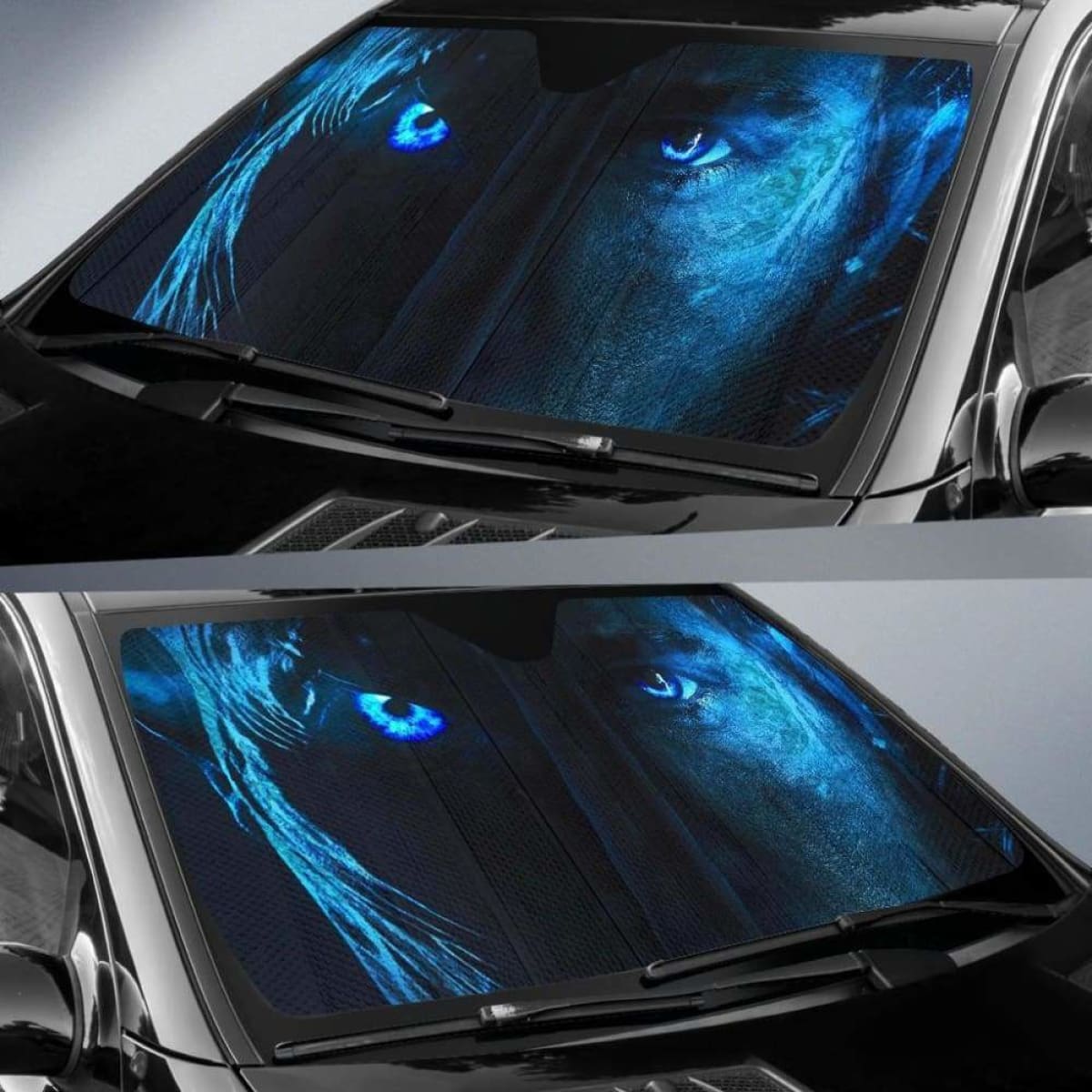 John Snow Vs Night King Car Sun Shades 918b Universal Fit