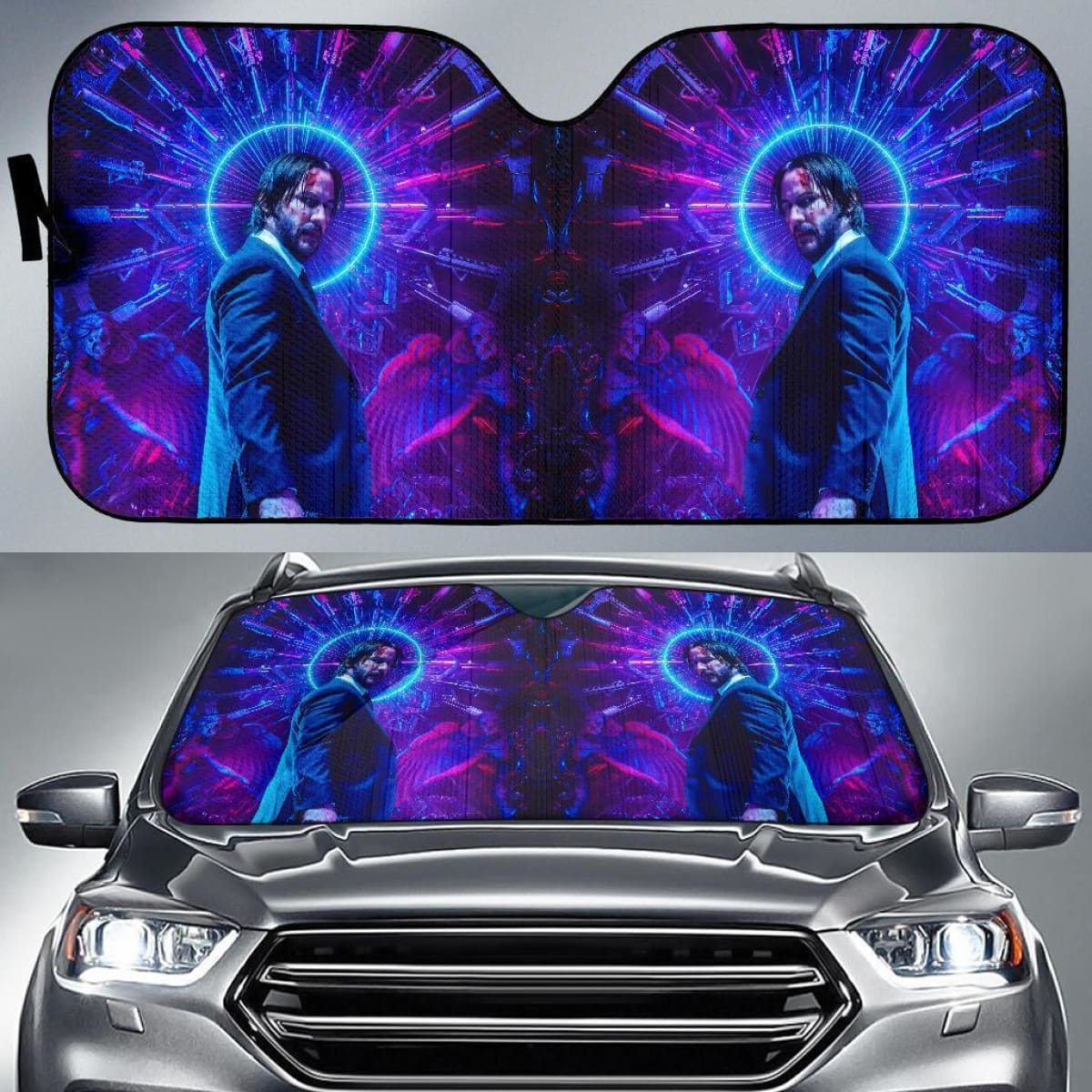 John Wick Auto Window Sun Shade For Fan Nh07 Universal Fit 111204
