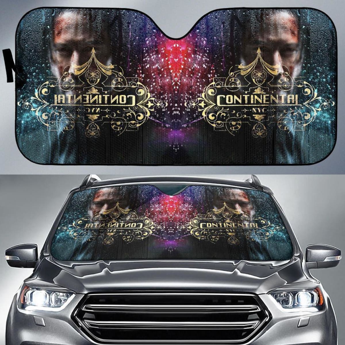 John Wick Continental In Out Car Auto Sun Shade Universal Fit 225721