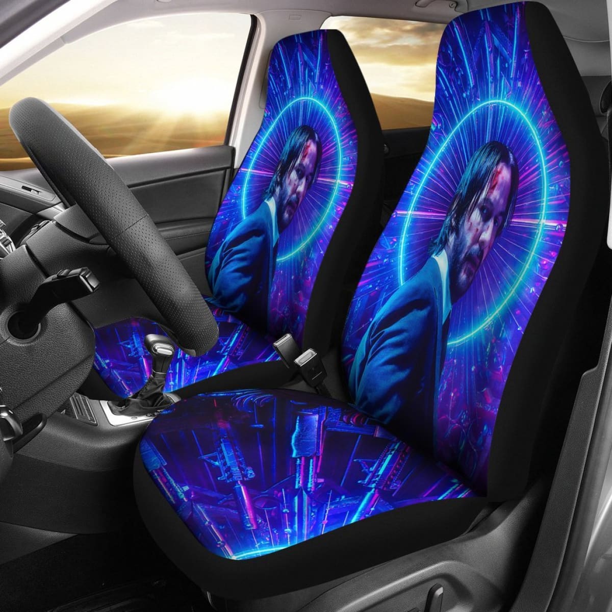 John Wick Gun Art 2020 Seat Covers 1 Amazing Best Gift Ideas 2020 Universal Fit 090505