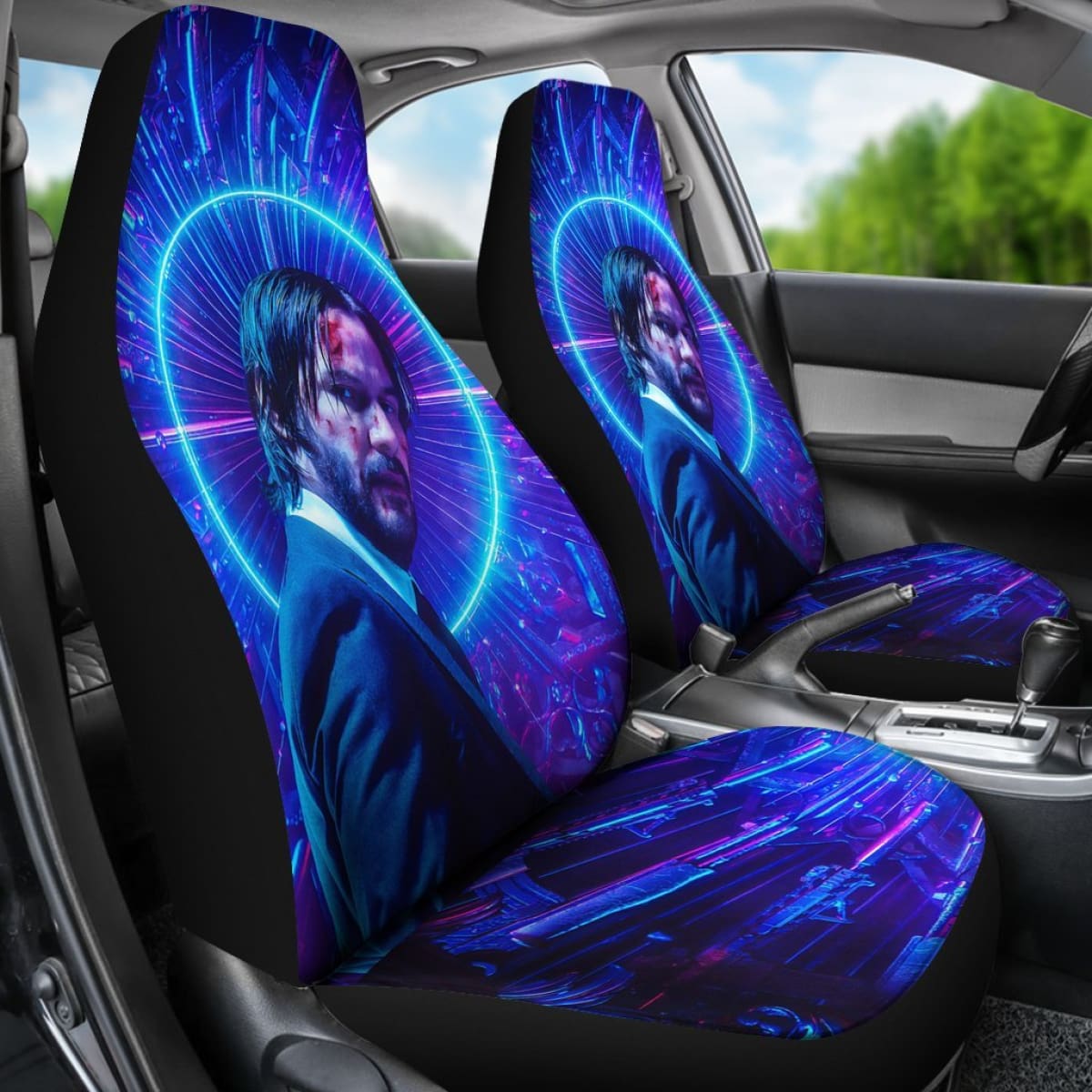 John Wick Gun Art 2020 Seat Covers 1 Amazing Best Gift Ideas 2020 Universal Fit 090505
