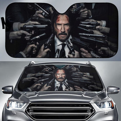 John Wick Movies Auto Sun Shade Fan Gift Idea Universal Fit 174503
