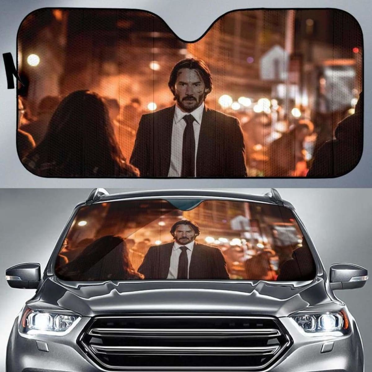 John Wick Walking Auto Sun Shades 918b Universal Fit