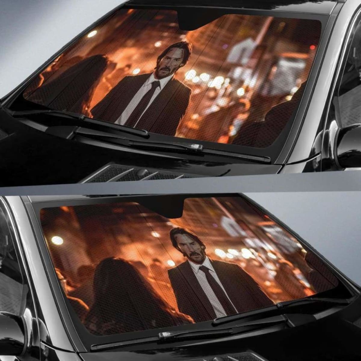John Wick Walking Auto Sun Shades 918b Universal Fit