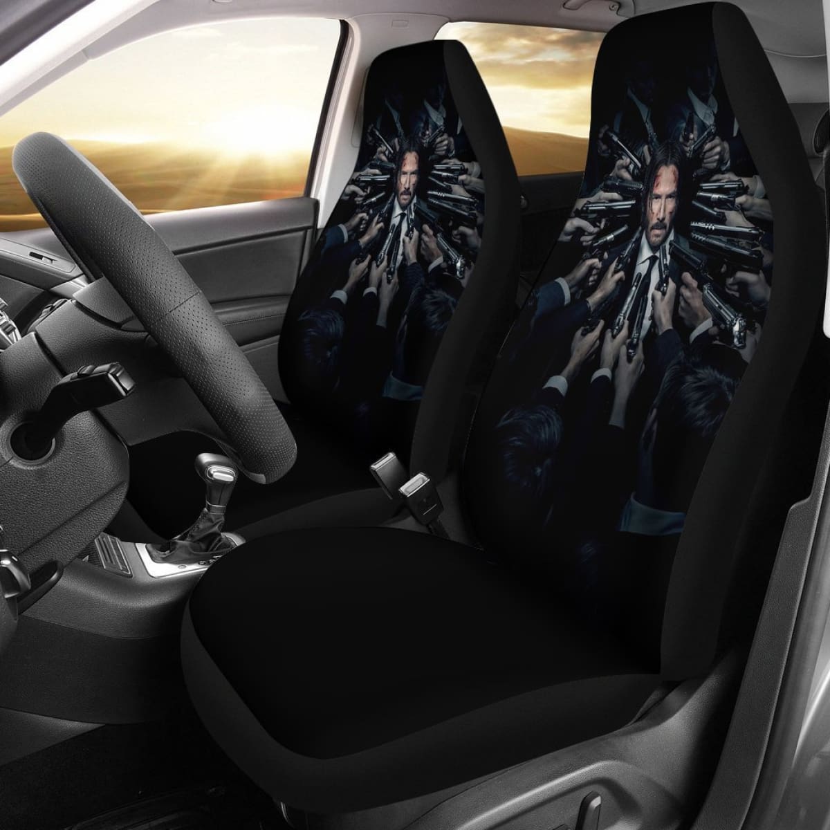 John Wicks Keanu Reeves Car Seat Covers Universal Fit 225721