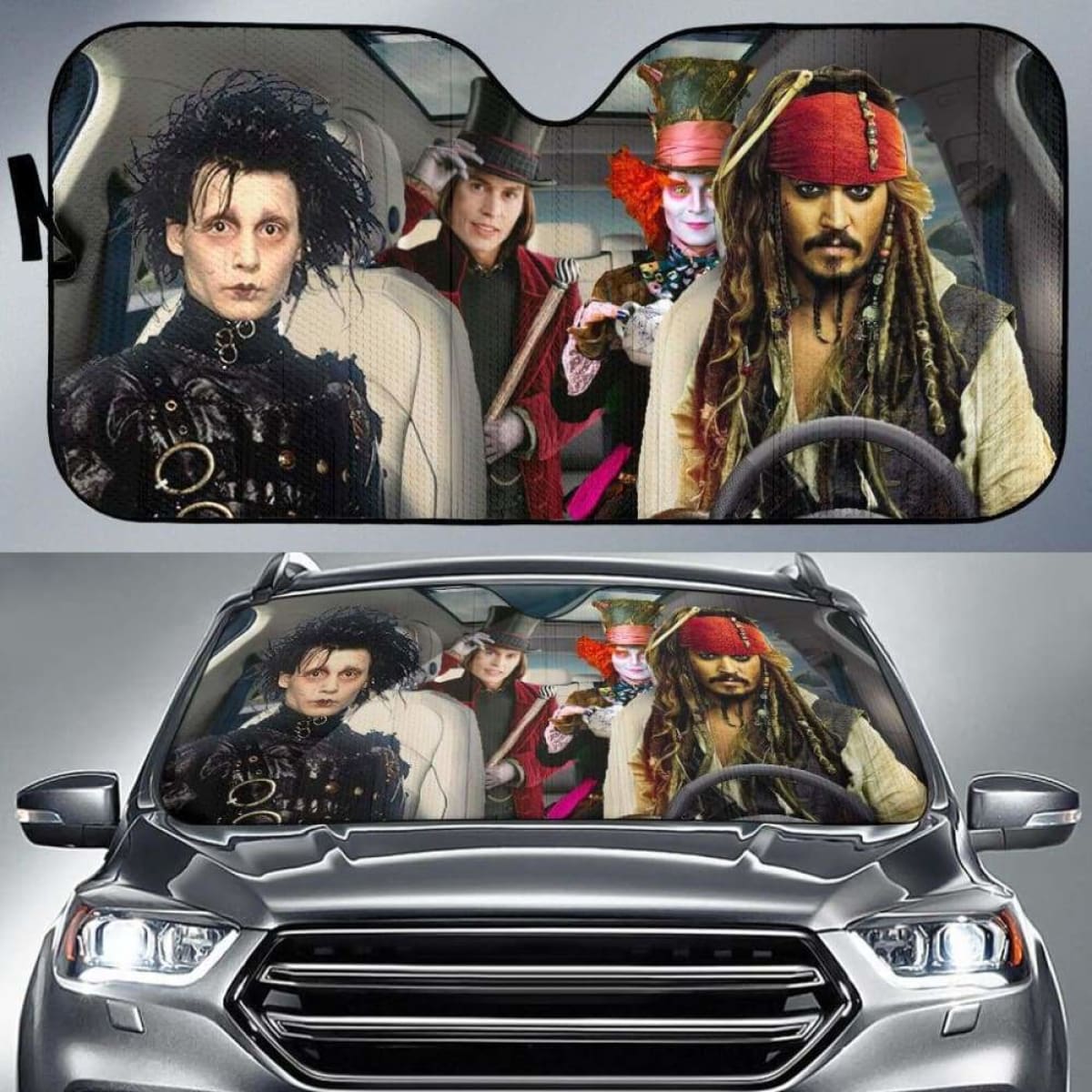 Johnny Depp Auto Sun Shades 918b Universal Fit