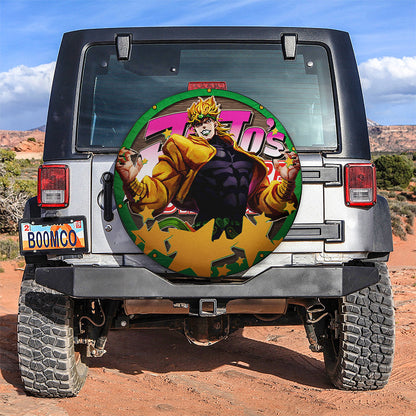 Jojo Bizarre Adventure Dio Brando Jeep Car Spare Tire Cover