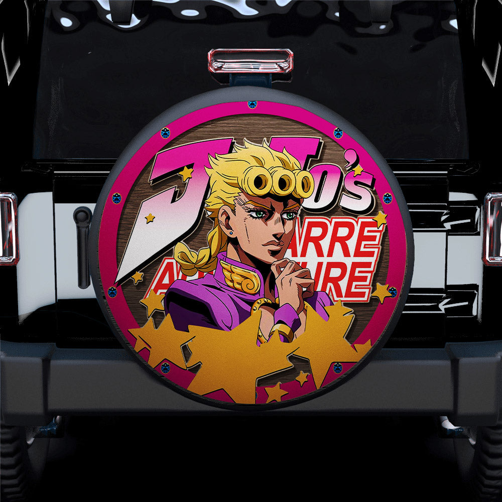 Jojo Bizarre Adventure Giorno Giovanna Jeep Car Spare Tire Cover