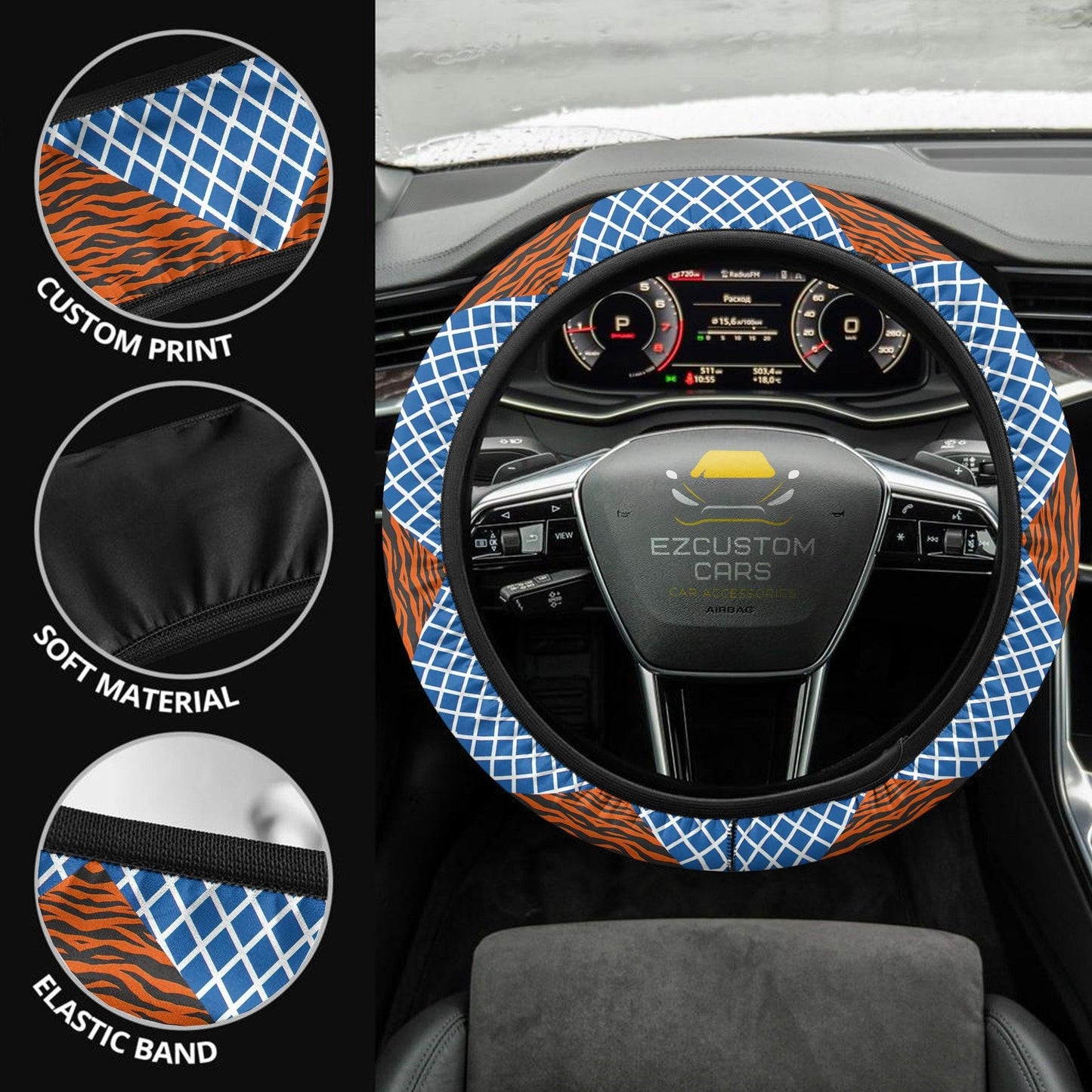 Jojo Bizarre Adventure Patterns Anime Steering Wheel Cover Custom Jojo Bizzare Adventure Anime Car Accessories