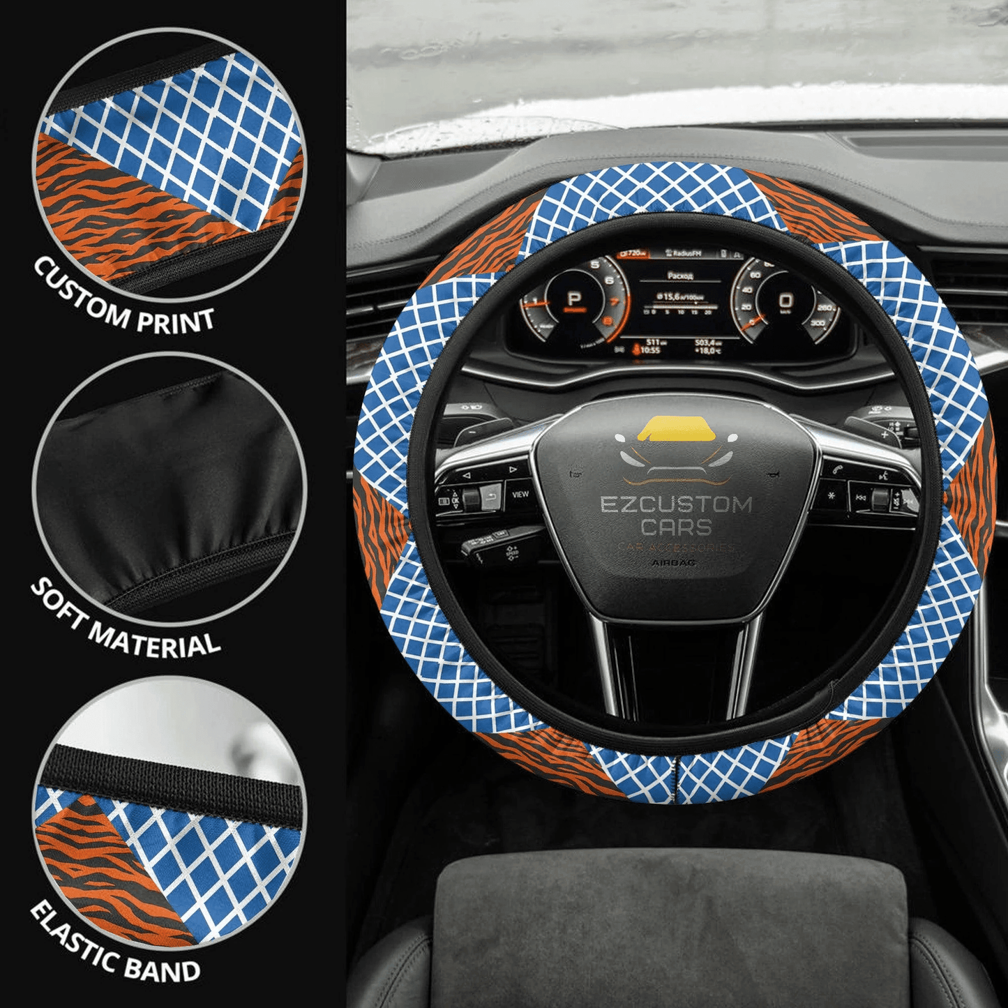 Jojo Bizarre Adventure Patterns Anime Steering Wheel Cover Custom Jojo Bizzare Adventure Anime Car Accessories