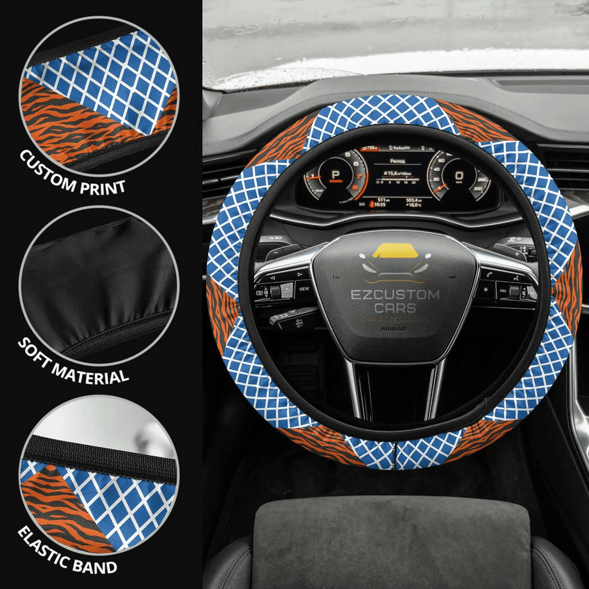 Jojo Bizarre Adventure Patterns Anime Steering Wheel Cover Custom Jojo Bizzare Adventure Anime Car Accessories