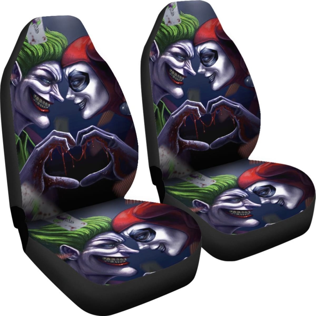 Joker And Harley Quinn Car Seat Covers Suicide Squad Movie H031020 Universal Fit 225311