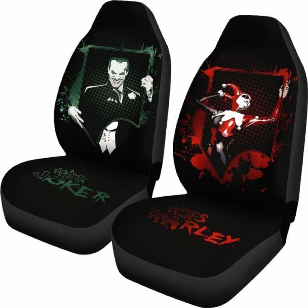 Joker And Harley Quinn Car Seat Covers Universal Fit 051312