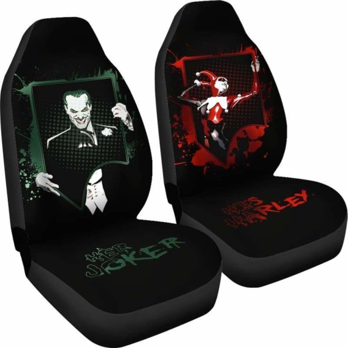 Joker And Harley Quinn Car Seat Covers Universal Fit 051312