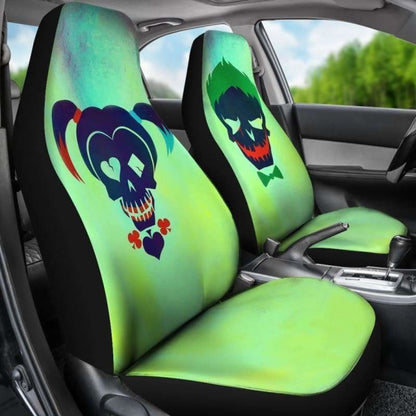 Joker And Harley Quinn Car Seat Covers Universal Fit 051312