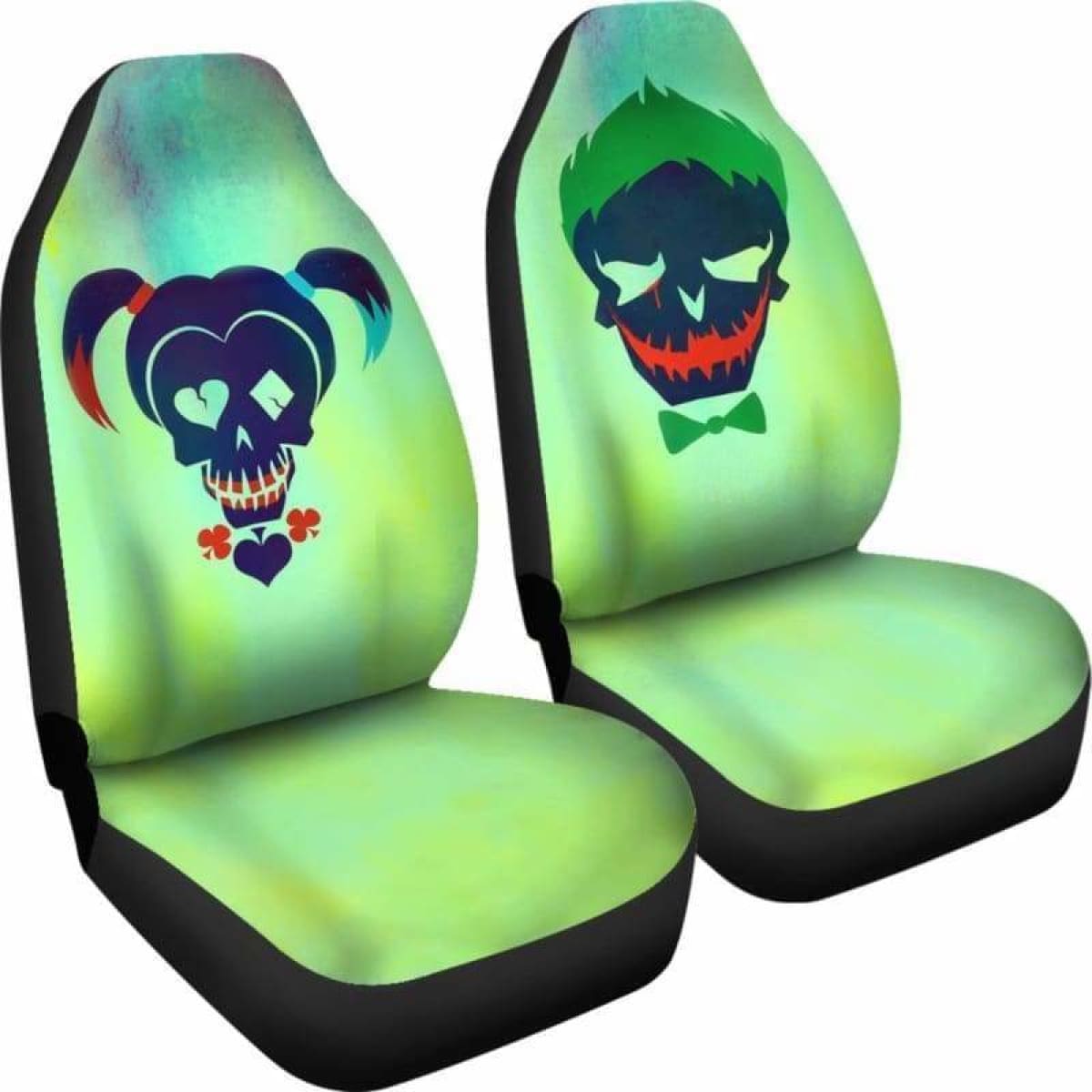 Joker And Harley Quinn Car Seat Covers Universal Fit 051312