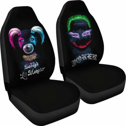 Joker And Harley Quinn Car Seat Covers Universal Fit 051312