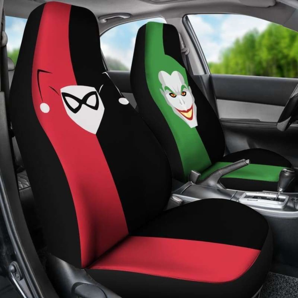 Joker And Harley Quinn Car Seat Covers Universal Fit 051312