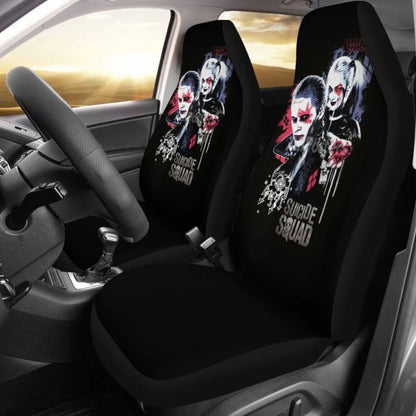 Joker Art Car Seat Cover Suicide Squad Movie Fan Gift Universal Fit 051012