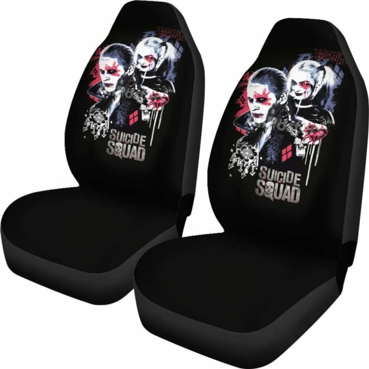 Joker Art Car Seat Cover Suicide Squad Movie Fan Gift Universal Fit 051012