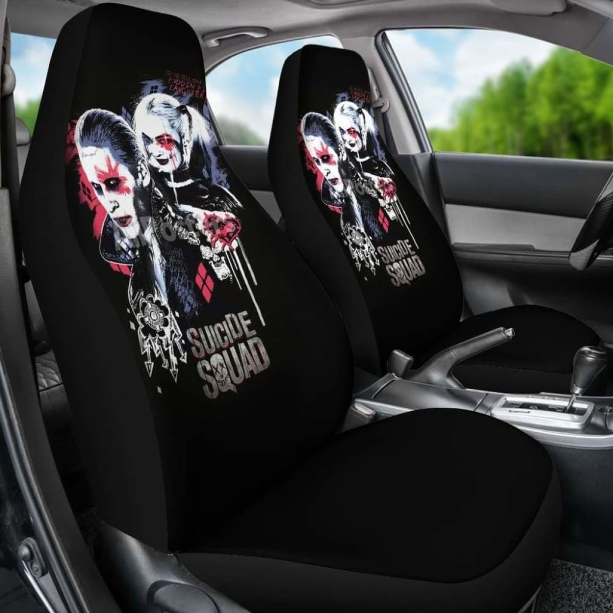 Joker Art Car Seat Cover Suicide Squad Movie Fan Gift Universal Fit 051012