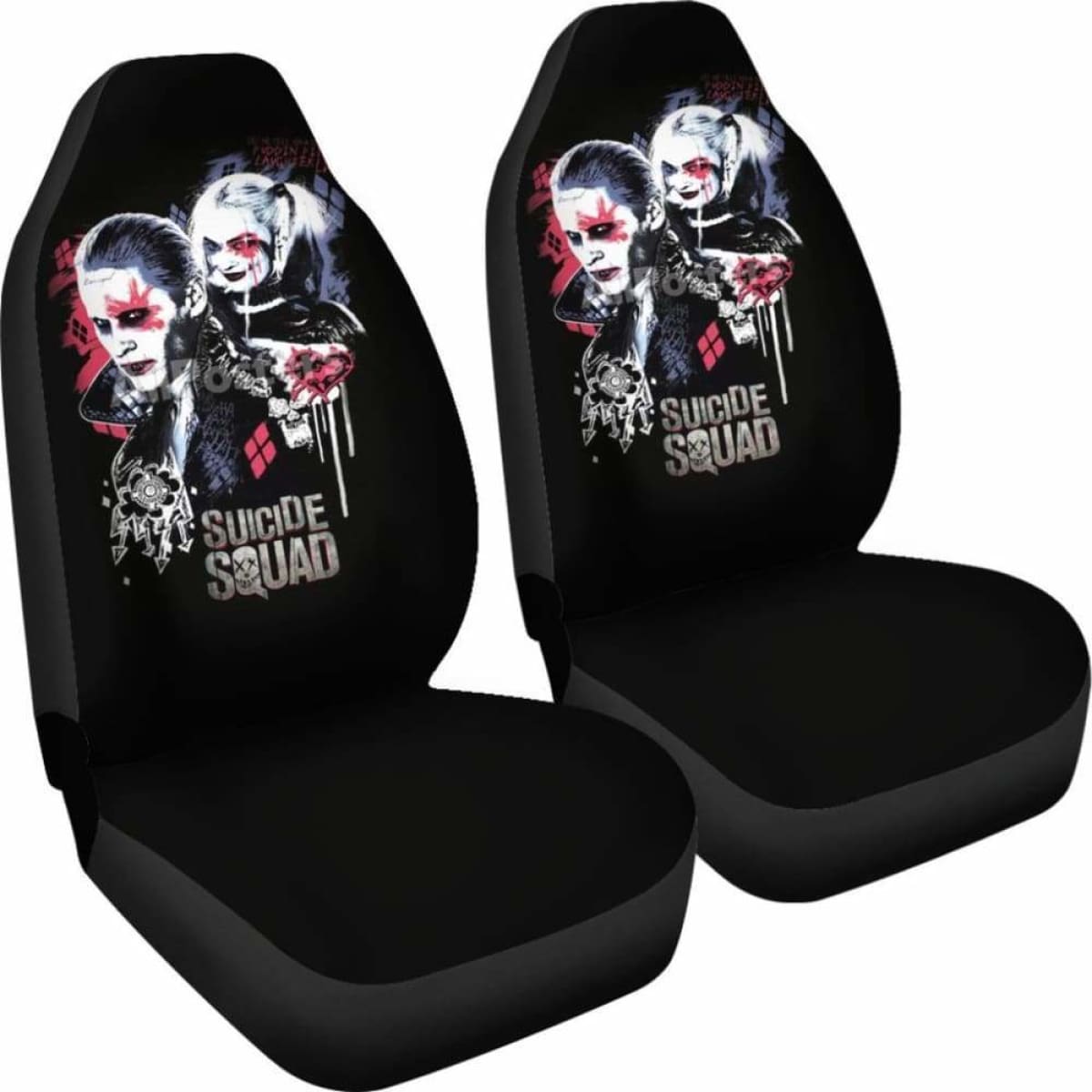 Joker Art Car Seat Cover Suicide Squad Movie Fan Gift Universal Fit 051012