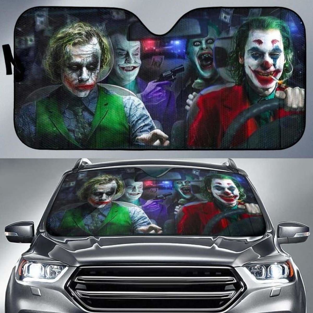 Joker Brother Driving Auto Sun Shades 918b Universal Fit