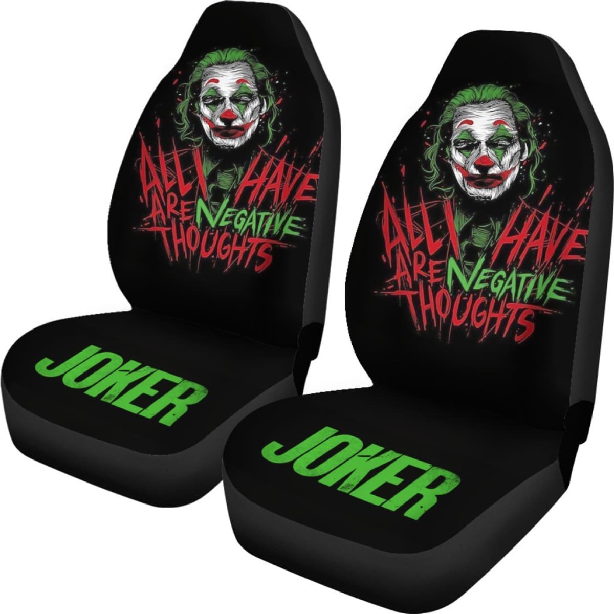 Joker Car Seat Covers Suicide Squad Movie Fan Gift H031020 Universal Fit 225311