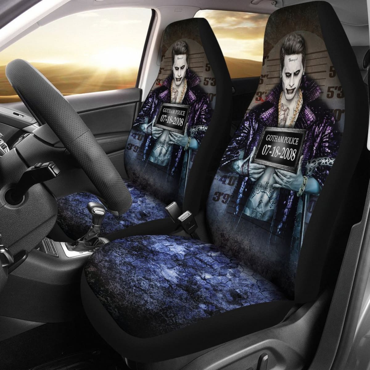 Joker Gotham Police Dc Comics Car Seat Covers Lt02 Universal Fit 225721